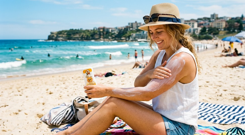 Applying a broad-spectrum SPF50+ sunscreen daily