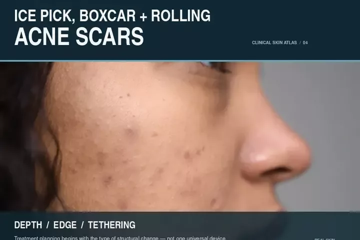 Ice Pick, Boxcar and Rolling Acne Scars: Why Treatment Must Match the Scar Type